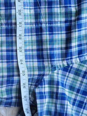 L.L. Bean Green and Blue Plaid Traditional Fit Shirt XXL-Tall